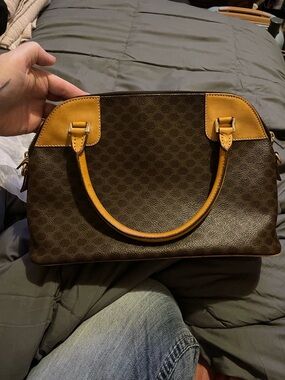 Celine Macadam top handle Purse